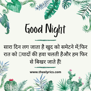 Good Night Quotes in Hindi 